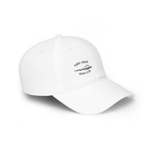 Ferry Lineup Social Club- Low Profile Baseball Cap